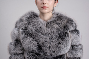 Casaco de Inverno Feminino de Alta Qualidade em Pele de Raposa Natural Real YY8066 - Product Image 6