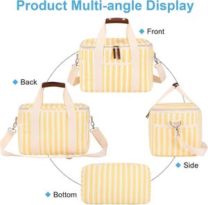 Portable Custom Small 6 Pack Can <b>Beer</b> Insulated Picnic Bags Waterproof Printed Lunch Bag for Women Kids Cooler - Product Image 3