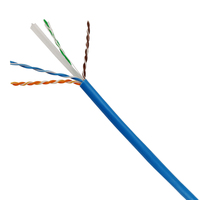 Cable Ethernet Cat6 UTP de Cobre Sólido BC, Suministro Directo de Fábrica, 4 Pares, 24AWG, 250MHz, 305m/caja, PVC, Cable LAN Personalizado