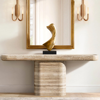 Table console en marbre KUMUSI Dark_Emperado