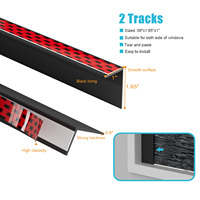 Bandes occultantes 100 % anti-lumière en forme de L, faciles à installer, pour rails latéraux de stores enrouleurs en PVC – Vente chaude