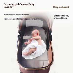 <span class=keywords><strong>Poussette</strong></span> Métallique Réversible à Haute Visibilité, Pliage Léger, Position Assise et Allongée, Rangement Facile à Une Touche, Roues en Caoutchouc, Écologique, Charge Maximale 20KG - Product Image 4