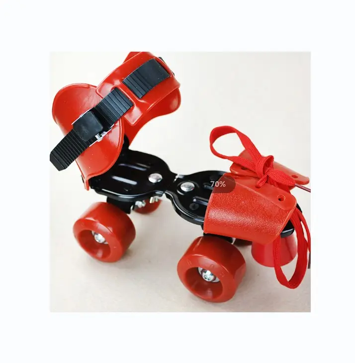 Factory wholesale unisex popular roller skates kids double row roller skates adjustable