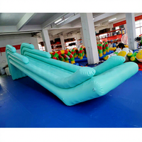 Prix usine fabricant 4.5m vert menthe toboggan flottant gonflable Yacht toboggan bateau toboggan à vendre