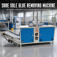 Machine industrielle de décollement de semelles de chaussures, équipement de retrait d'adhésifs pour caoutchouc, cuir et EVA, pour le recyclage de chaussures à usages mixtes