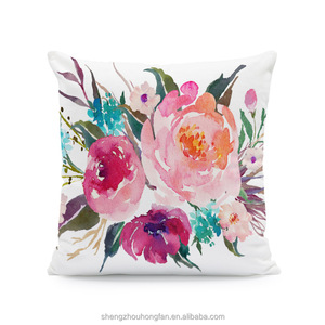Flowers <strong>Pillow</strong> Covers 18*18 Inch, Floral <strong>Square</strong> Cushion Covers Spring Summer Seasonal Decor Pillowcase for Living Room <strong>Sofa</strong> - Product Image 5