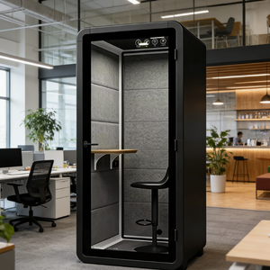 Cabine Acoustique Individuelle Moderne et Durable avec LED <span class=keywords><strong>Anti</strong></span>-Éblouissement 4000K en Alliage d'Aluminium Aéronautique - Product Image 5