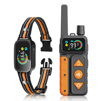 Zwei-in-Eins Hundetrainingshalsband Ohne Elektroschock Automatisches Anti-Bell-Halsband Wiederaufladbar IPX7 Wasserdicht mit Ton und Vibration