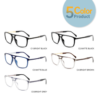 Monturas de Gafas Ópticas Ligeras TR90 para Hombre, Diseño Clásico con Logotipo Personalizado, Monturas de Gafas para Miopía Modernas y Elegantes