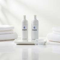 Bouteille en mousse PET vide de 50 ml et 100 ml, ronde, pour savon liquide et crème, avec pompe pulvérisatrice, emballage en plastique pour soins de la peau, bouteille cosmétique