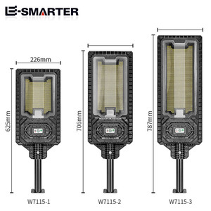 Les panneaux photovoltaïques de lampes imperméables économiseuses d'énergie extérieures ont mené le réverbère solaire intégré - Product Image 4