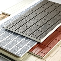 Panneau mural sandwich en polyuréthane et acier découpé au laser, insonorisant et imperméable, pour murs extérieurs et toitures de villas, hôtels et gymnases