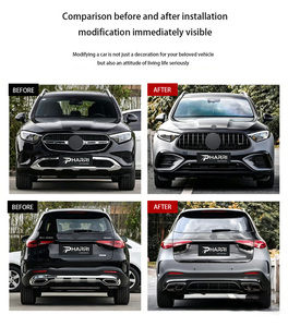 <span class=keywords><strong>Nouveau</strong></span> kit carrosserie de pare-chocs arrière PHARRI en PP de haute qualité pour SUV <span class=keywords><strong>GLC</strong></span> X254 24-25, fixation par boulons, ajustement universel, garantie 1 an, <span class=keywords><strong>GLC</strong></span> 63 - Product Image 4