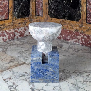 Bàn Cạnh Bằng Gỗ Kiểu Bắc Âu Thiết Kế Ấm Cúng Đầu Đá Cẩm Thạch Hiện Đại - Product Image 3