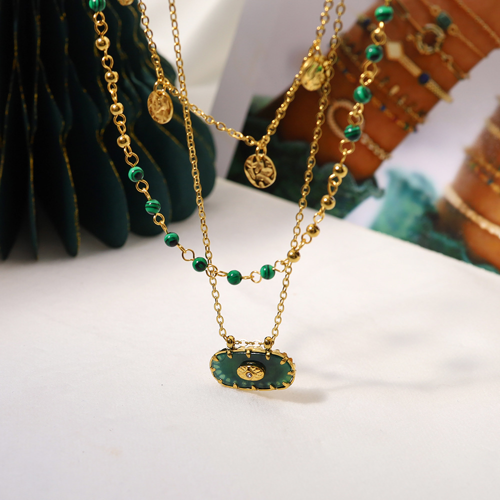 malachite pendant