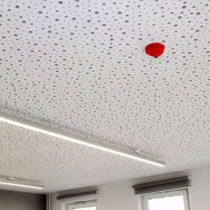 12Mm Tường Thạch Cao Acoustic Đục Tấm Thạch Cao Trung Quốc Nhà Sản Xuất Vuông Trần Gạch Khách Sạn Trang Trí - Product Image 6