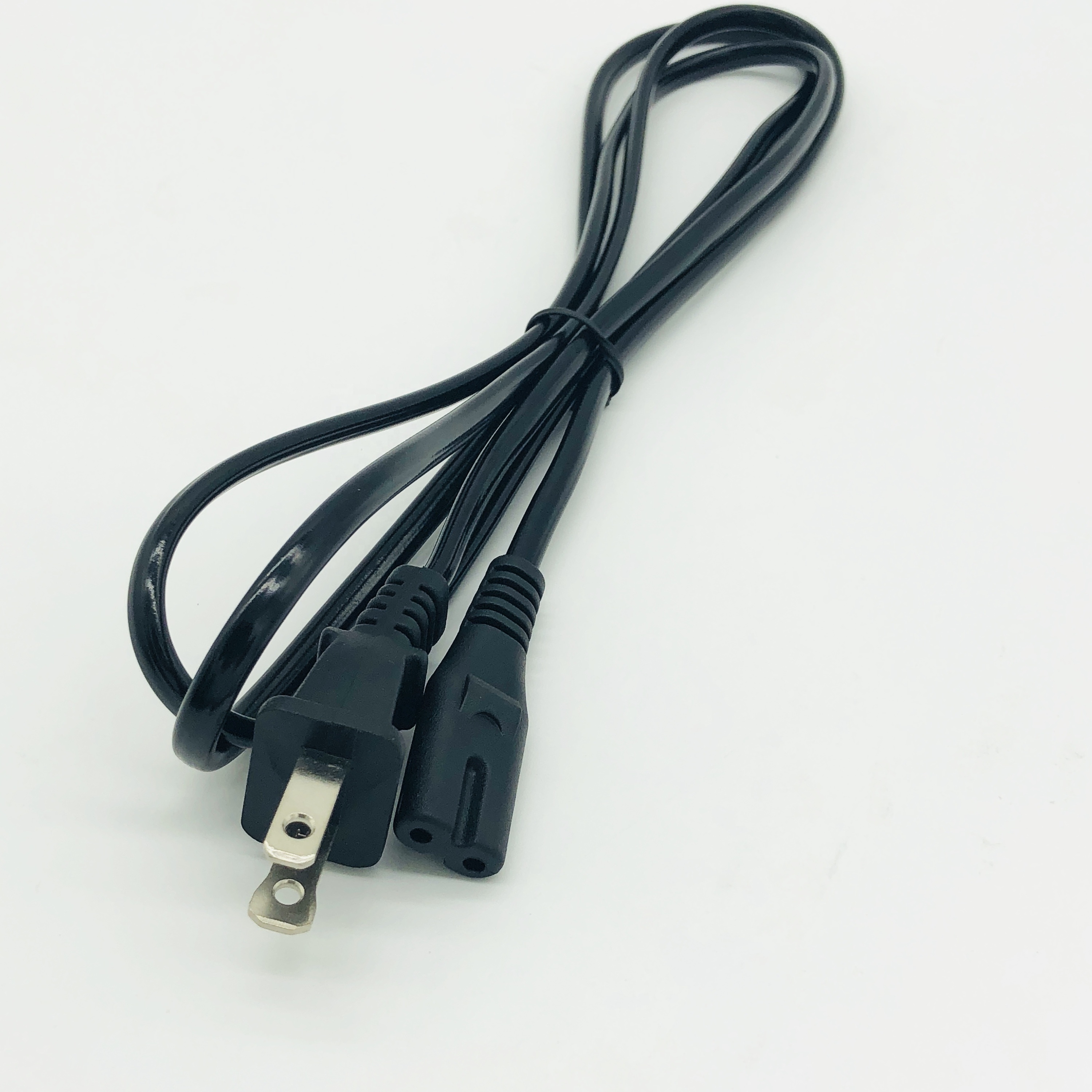 plano conector C8 poder negro interior cable de extensión nuevo producto americano 250V 16A H03VVH2 1,5 M 2 pines no-Tierra