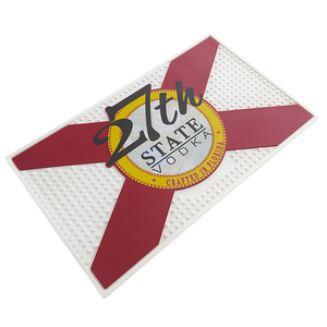 Heavy Duty <b>Silicone</b> Bar <b>Mat</b> Custom Logo Rubber Drip Tray Bar Runner Non Slip Spill Proof Countertop <b>Mat</b> for Bar Accessories - Product Image 5