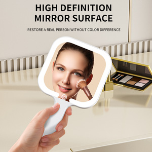 Espejo de Maquillaje LED Portátil Recargable con Pantalla Táctil y Luz de Relleno, Ideal para Dormitorios y Uso Cosmético, Éxito de Ventas Transfronterizo - Product Image 4
