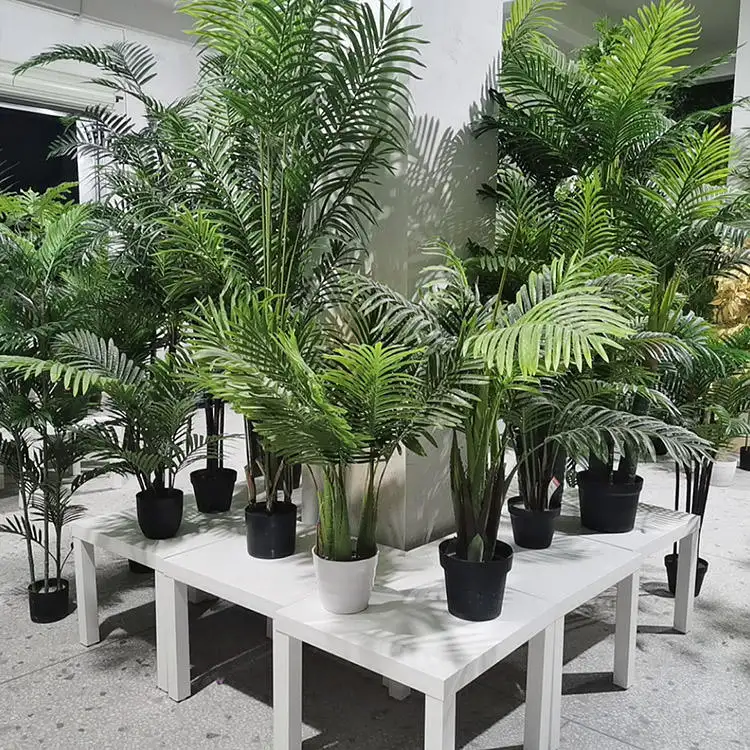 偽の人工植物木の装飾盆栽の木プラスチック植物鉢庭の造園現代の偽の植物屋内ヤシ