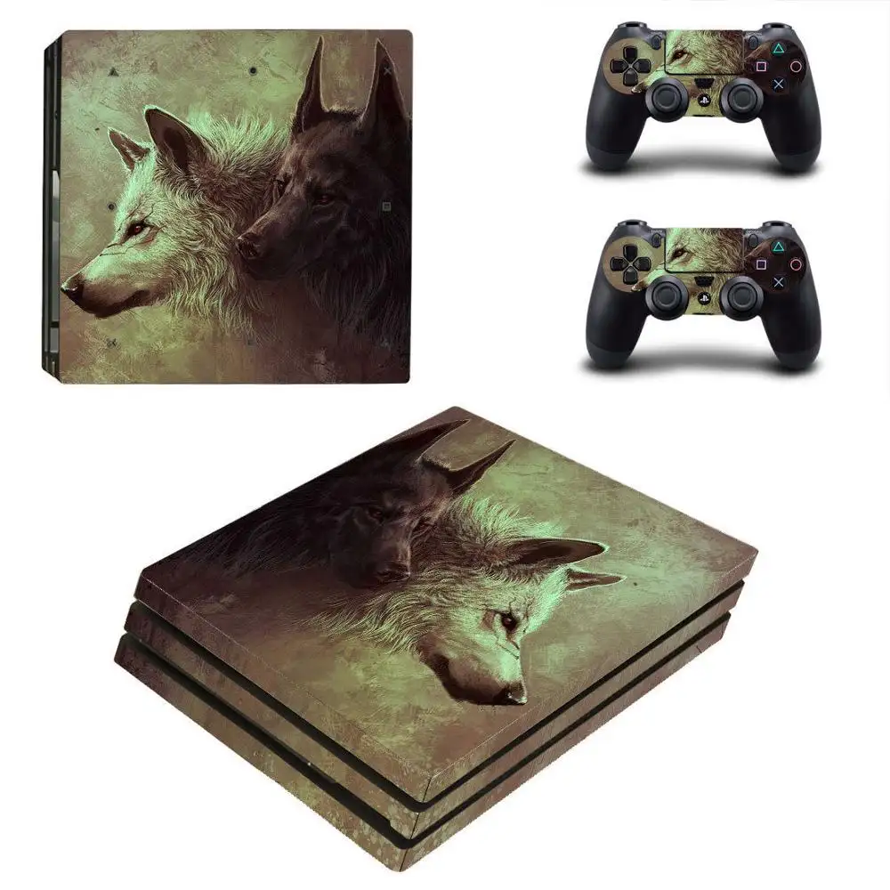 Full Set Skin Sticker Decal For Sony PlayStation 4 Pro Consoleと2 ControllersためPS4 Pro Skins Sticker Vinyl Accessories