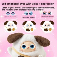 KI-Smart-Plüschpuppe mit Berührungssensor, interaktiver Sprachsteuerung, leuchtend, zur Entwicklung emotionaler Intelligenz, Kinderspielzeug für Jungen