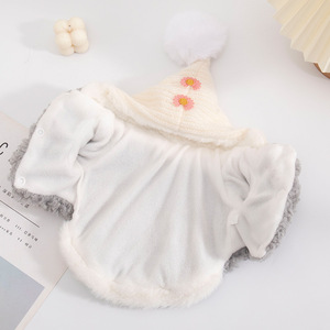 Abbigliamento Invernale per Animali Domestici, Maglione Caldo con Cappuccio per <span class=keywords><strong>Cuccioli</strong></span>, Design Costume da Orsacchiotto per Cani di Piccola Taglia, Vestito Comodo Imbottito - Product Image 4