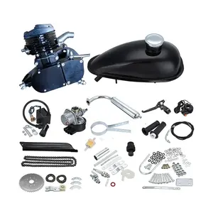 Vente en gros, 48cc 49cc 50cc 66cc 80cc 100cc, moteur de vélo à essence 2 temps, kit de moteur à gaz de vélo