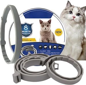 Collier anti-<span class=keywords><strong>puces</strong></span> et anti-tiques en huile de caoutchouc de luxe pour chiens et chats, protection de 8 mois, motif naturel solide, OEM - Product Image 1