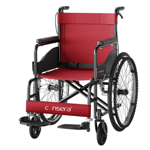 핫세일 경량 임산부 의자 도장된 스틸 프레임 충격 흡수 타이어 미끄럼 방지 핸드림 접이식 휴대용 - Product Image 1