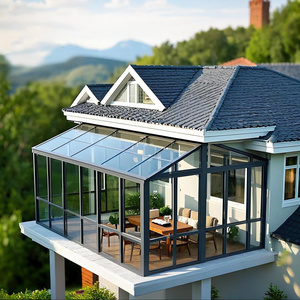 Veranda <span class=keywords><strong>in</strong></span> Vetro Prefabbricata di Alta Qualità con Design Orangerie, Termicamente Efficiente, con Tetto <span class=keywords><strong>in</strong></span> <span class=keywords><strong>Policarbonato</strong></span> - Product Image 2