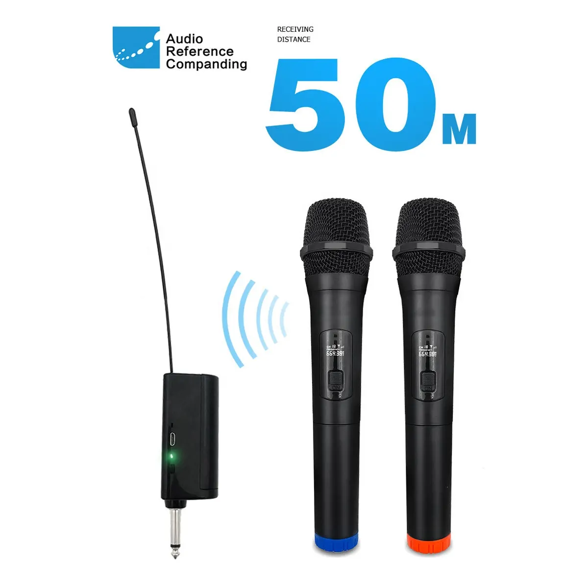 HPG99 microfono portatile professionale UHF buona qualità del suono ricezione a lunga distanza per Show Speech Family Karaoke
