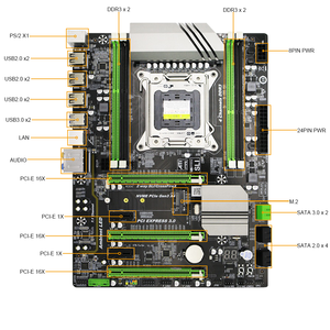PCB winmax OEM الأصلي سطح المكتب X79 X99 الألعاب LGA2011 شرائح <span class=keywords><strong>DDR3</strong></span> فتحة اللوحة الأم للبيع بالجملة - Product Image 4