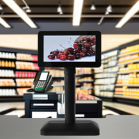Precio de fábrica Monitor POS de pantalla de 7 pulgadas para tienda para exhibición de cliente de poste Cajero Pantalla de cara al cliente en sistema Pos minorista