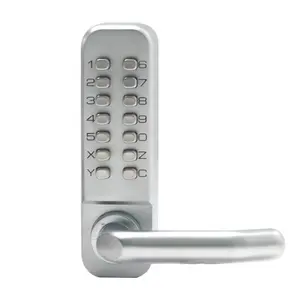 Senha impermeável Combinação Botão Bloqueio da porta frontal Teclado mecânico Código Digital Keyless Door Lock