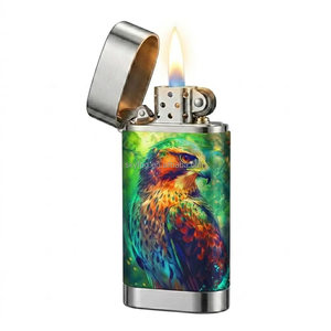 Briquet électrique rechargeable avec logo personnalisé, corps métallique dégradé, <span class=keywords><strong>atomiseur</strong></span> de parfum jetable standard européen - Product Image 6