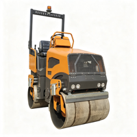 Compacteur à rouleaux diesel portatif, mini-rouleau compresseur avec moteur