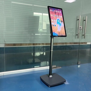 Beau support de sol design totem à écran tactile à mouvement libre avec exposition de caméras totem intelligent vidéo en direct - Product Image 4