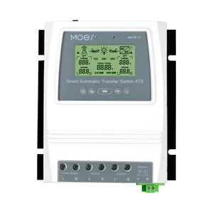 Interruptor de transferencia automática TUYA, sistema de energía Solar con control remoto, ahorro de energía 16KW 80A 12 24 48VDC 110V 220VAC, UPS de marcha atrás