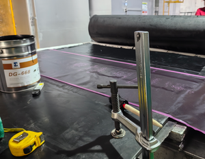 BYCOSINE <strong>Uncured</strong> Conveyor Belt Joint Cover <strong>Rubber</strong> 5mm*500mm NR Material 21MPA Tensile Strength PVC&amp;PVG Application Cutting Black - Product Image 6