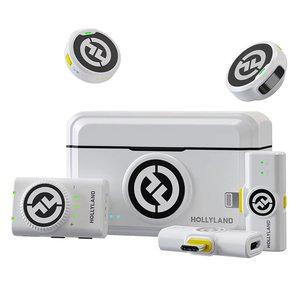 Micro Cravate Sans Fil Hollyland LARK M2 Blanc, Portée 300 m, Autonomie 10 Heures, Construction Métallique pour Vlogging et Streaming en Direct - Product Image 1