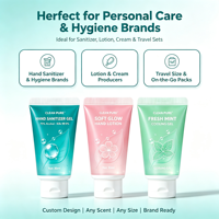 Tube souple personnalisé pour cosmétiques, désinfectant pour les mains, anti-fuite, haute barrière, impression personnalisée, emballage de gel alimentaire 30 ml sans BPA