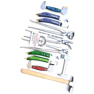 Kit Profesional de Herramientas para el Cuidado de Pezuñas de Caballos, 11 Piezas: Cortaúñas, 3 Pulidores, 4 Cuchillas para Pezuñas, Martillo, Herramienta para Remover Clavos - Product Image 1