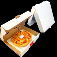 SP3220 Boîte à pizza plate de haute qualité Matériau isolé pour pizzeria Carton personnalisable