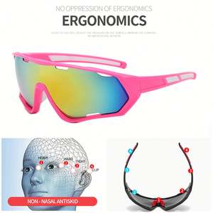 Lunettes de sport coupe-vent en gros, lunettes de soleil pour vélo et VTT, lunettes de cyclisme unisexes - Product Image 4