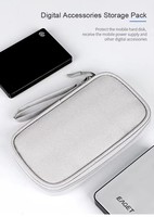 Bolsa de Almacenamiento para Cables de Datos de Una Sola Capa Reforzada, Hecha de Materiales Resistentes a los Arañazos y al Desgaste, Bolsa Impermeable para Computadora
