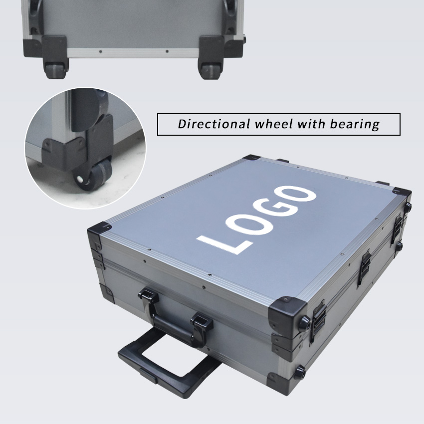 New Design Factory With Wheel Aluminium Suitcase Display Exhibition For Tile Trolley Boxes Stone Case Granite Quartz Sample Box