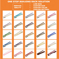 Organisateur de Mahjong Magnétique de Luxe Personnalisé Écologique de 20 Pouces à Bords Ondulés pour 4 Joueurs, en Acrylique Durable, pour Tuiles Américaines
