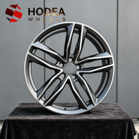 Jantes en alliage forgé style OE de 18/19/20/21/22 pouces pour Audi A4 A6 Q5 Q7, 10 branches, 5 trous, finition usinée, gris anthracite
