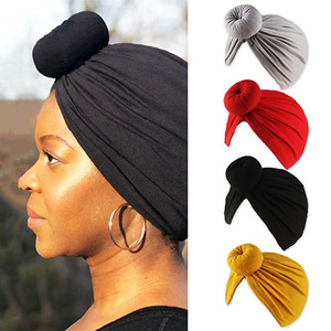 HZO-18071 <span class=keywords><strong>capelli</strong></span> di bandane stile africano copricapo annodato fasce per la testa per le donne Top Knot Beanie copri <span class=keywords><strong>capelli</strong></span> turbante - Product Image 1